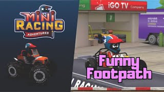 Mini Racing Adventures - Funny Footpath screenshot 1