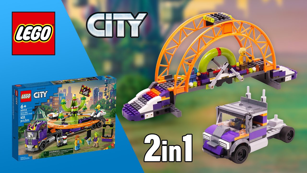 LEGO City Space Ride Amusement Truck MOC's [2in1](60313)[326 pcs] Alternate Builds | Review | TBBR