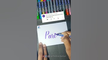 Cursive Lettering💜"Pari"💜  #shorts #ytshorts #calligraphy  #handlettering #cursive #cursivewriting