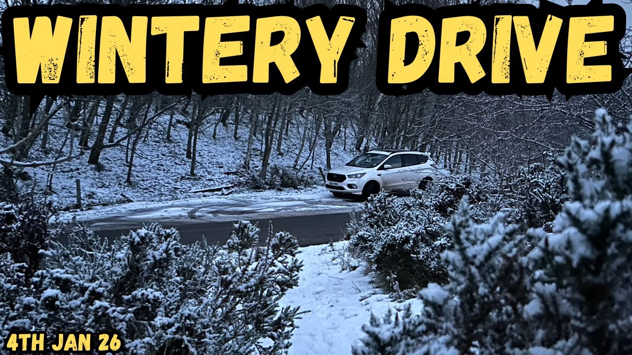 Winter Snow Drive After Family Fun ❄️ | Sledging, Snowmen & Scenic Winter Roads