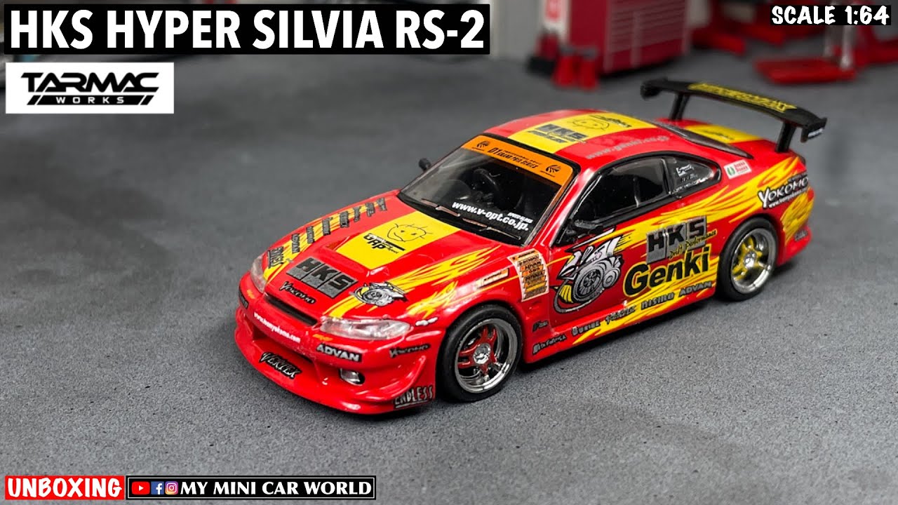 MY MINI CAR WORLD』UNBOXING TARMAC WORKS 1/64 HKS HYPER SILVIA RS