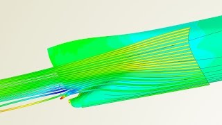 Streamlines from SHIPFLOW CFD Results
