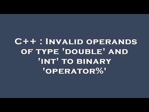 C++ : Invalid