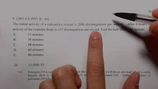 Physics 2001 HKCEE MC 40 D