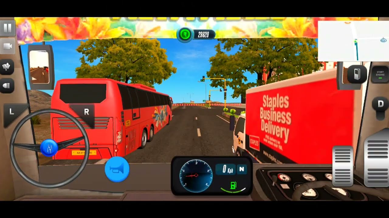 New Gameplay 😎 🚨india bus simulator 😯 city best road 🛣️