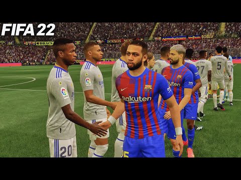 FIFA 22 - BARCELONA vs REAL MADRID - Gameplay