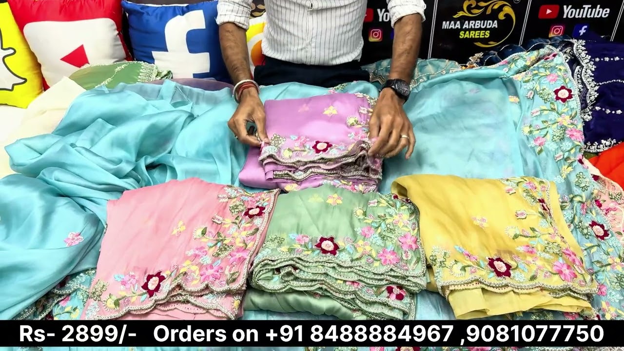 Beads work saree wholesale price available Tracking collection heavy blouse work  