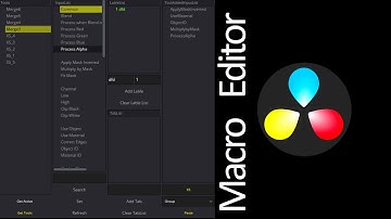 Macro Editor for Davinci Resolve Released