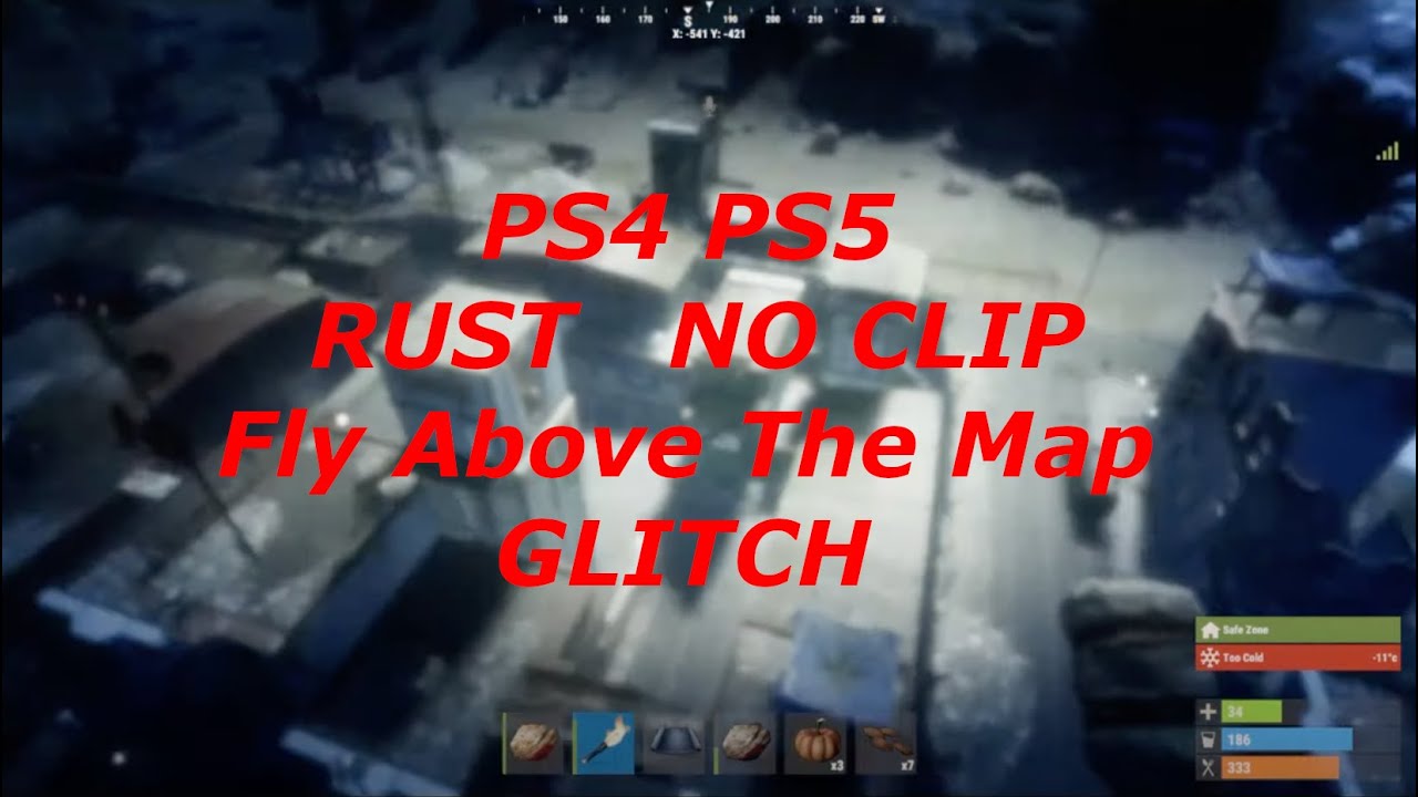 PS4 RUST How To No Clip And Fly Glitch like and subscribe for more