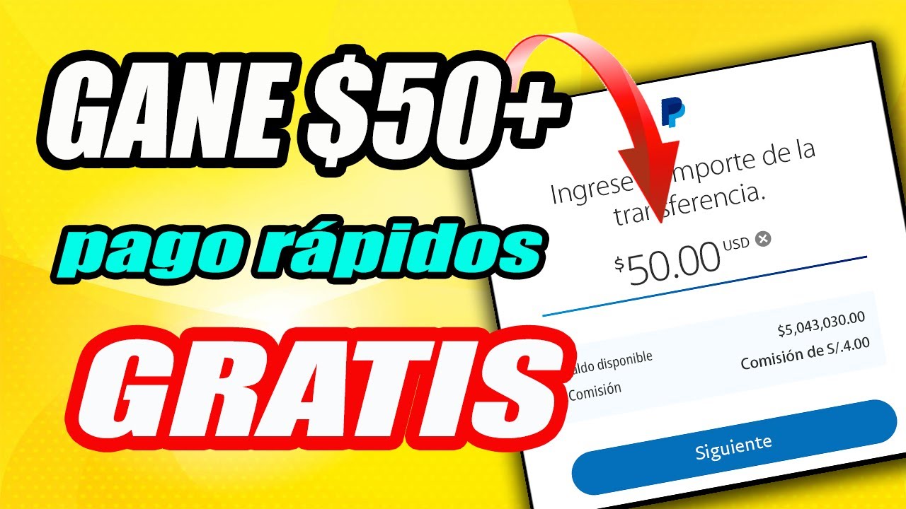 Reciba 50.00 MUY RÁPIDO A PAYPAL GRATIS!! (5 a 20 min) (MUNDIAL