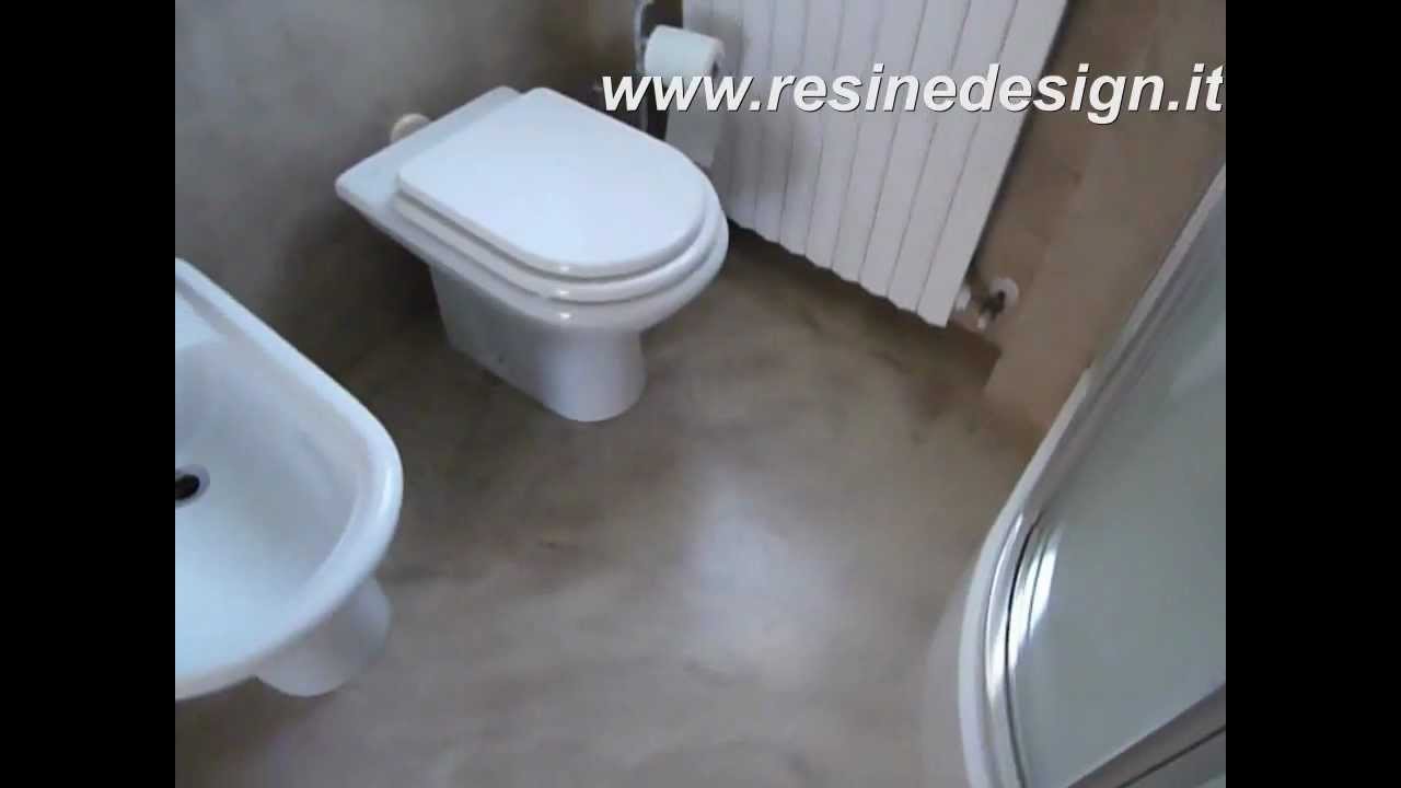 Bagno resina nocciola pavimento e rivestimento youtube Piastrelle effetto resina bagno