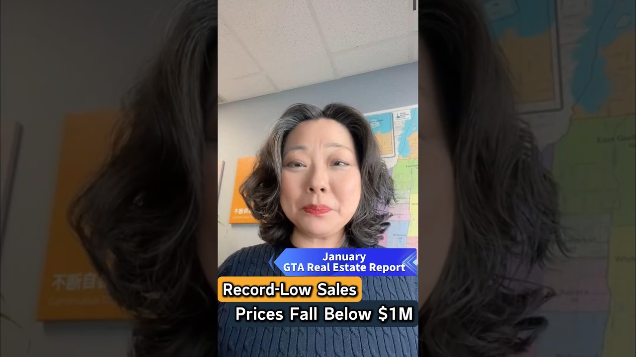 January 2026 GTA Housing Market Report - Record-Low Sales, Home Prices Fall Below $1M