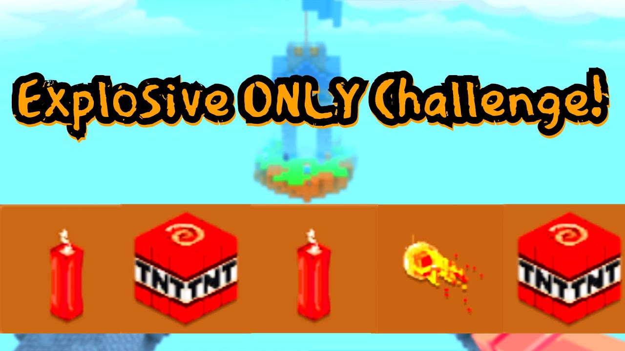 I Played Bed Wars Using ONLY EXPLOSIVES… (I Regret This)