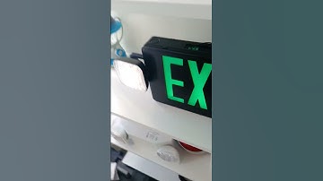 Exit sign combo test