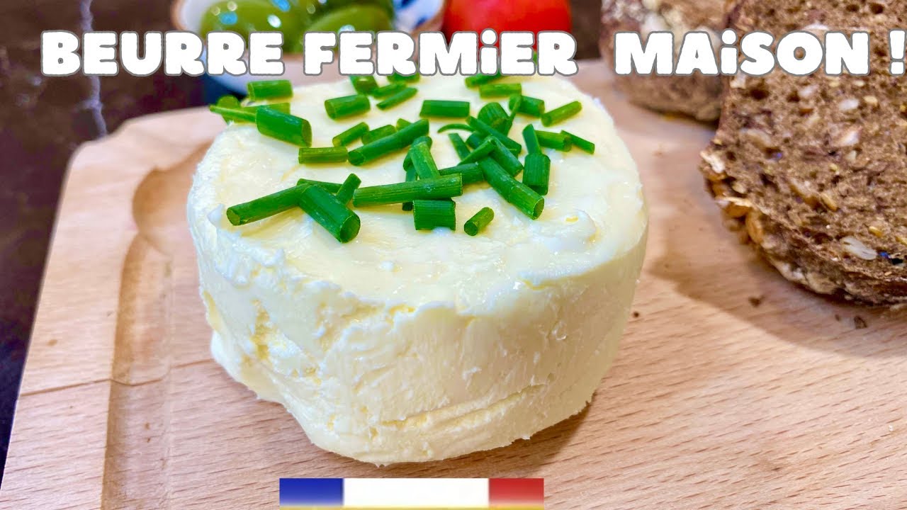 Comment faire du BEURRE maison avec 1 seul INGRÉDIENT ‼️ facile en 10