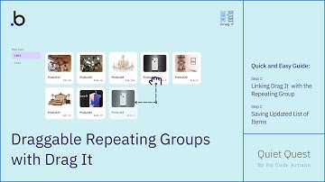 Bubble.io Tutorial: Create Draggable Repeating Groups with Drag It