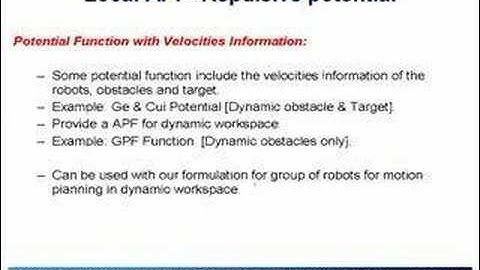 M.S. Thesis Chapter 3: Local Potential Approaches