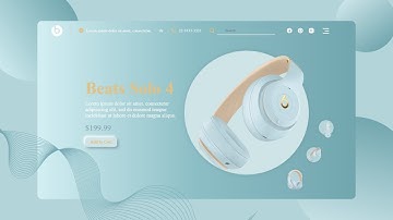 🎧Create a Stunning Headphone Website |Modern Header & Hero Section| HTML, CSS & JavaScript Tutorial💻