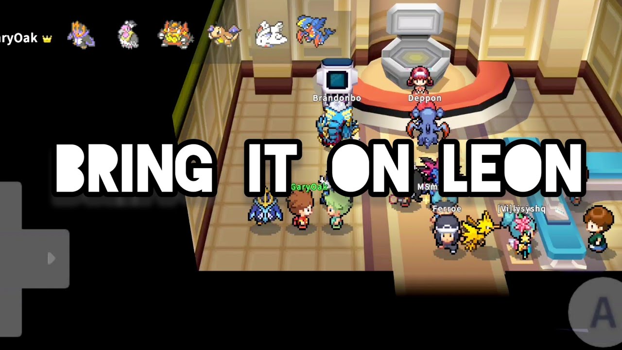 PokeMMO Battle Challenge WITH MODS WizKidLeon vs WizGaryOak [Alex vs Leon] Rematch 