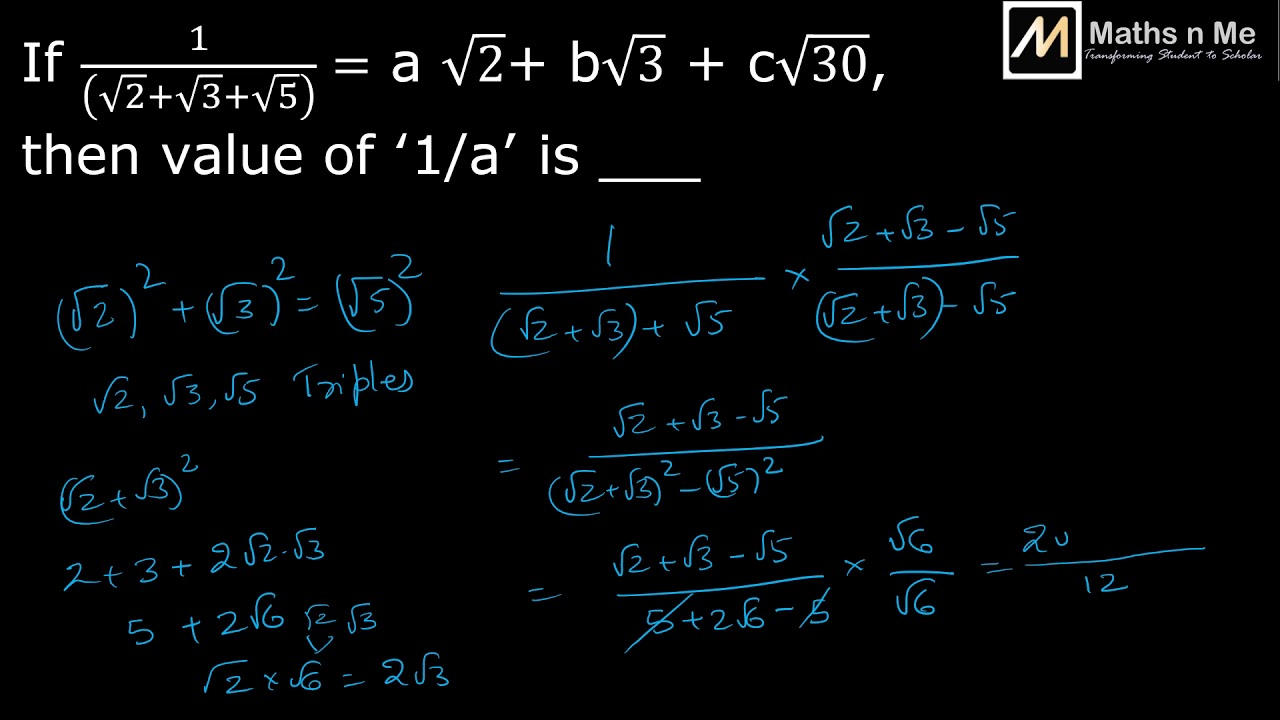 90113 Rationalization 3 Terms