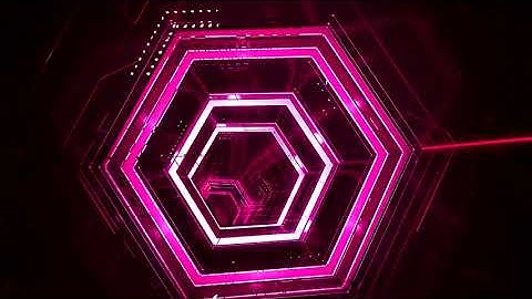 Abstract Neon Tunnel Motion Design background Video Loop Animation - copyright free 3D Tunnel Video