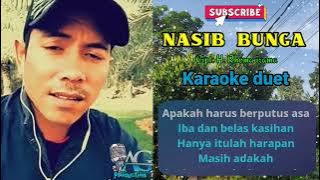 Nasib bunga || Karaoke duet cewek cowok #smule
