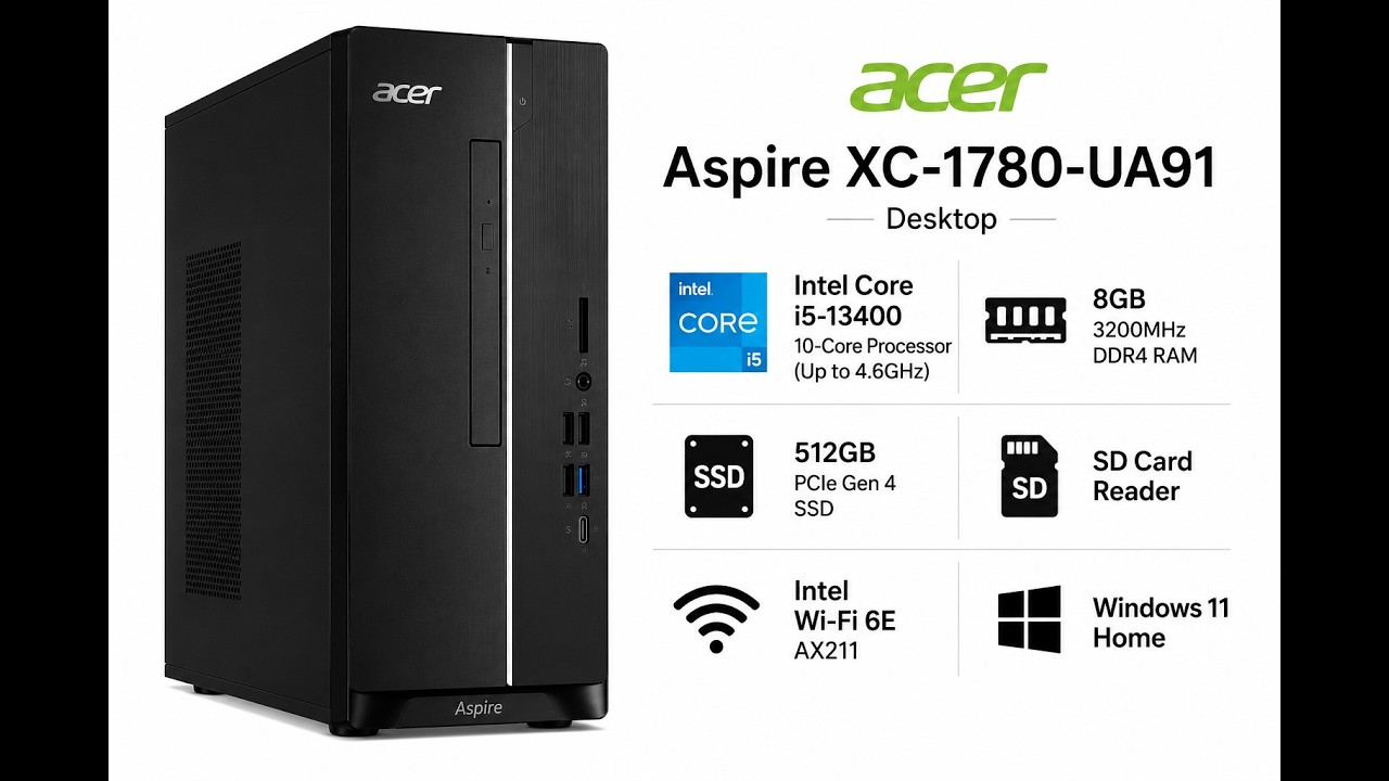 Windowsデスクトップ acer Aspire XC-855 D17E6 Corei5 8400 8gb Acer Aspire XC Review: The Best Budget Desktop of 2026? - YouTube