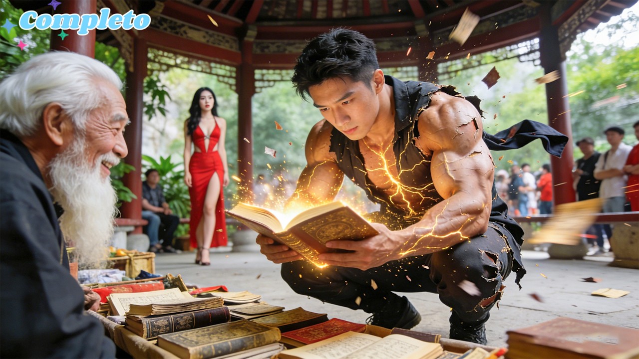 garoto pobre compra livro de um mendigo e, no dia seguinte, vira um gênio das artes marciais!