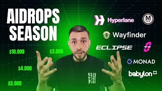 Los MEJORES AIRDOPS de ABRIL | Hyperlane, Eclipse, Babylon, Wayfinder, Succint, Monad❗️🚀