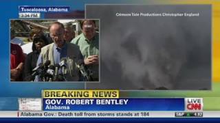 CNN: Alabama governor, Robert Bentley '194 killed in storms'