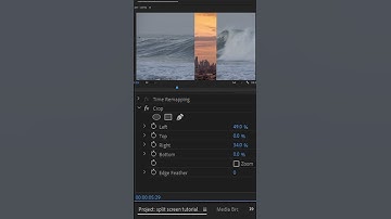 How to create a split screen effect in adobe premiere pro?