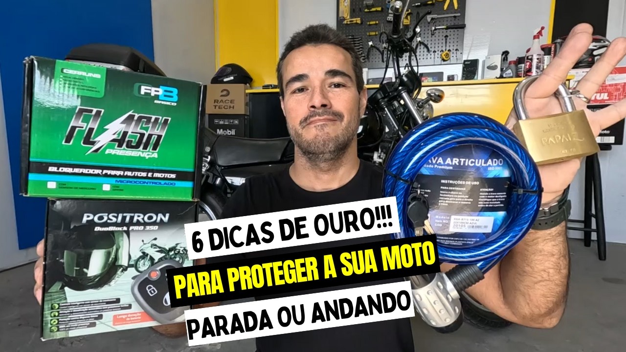 6 DICAS DE OURO PARA EVITAR O FURTO OU ROUBO DA SUA MOTO