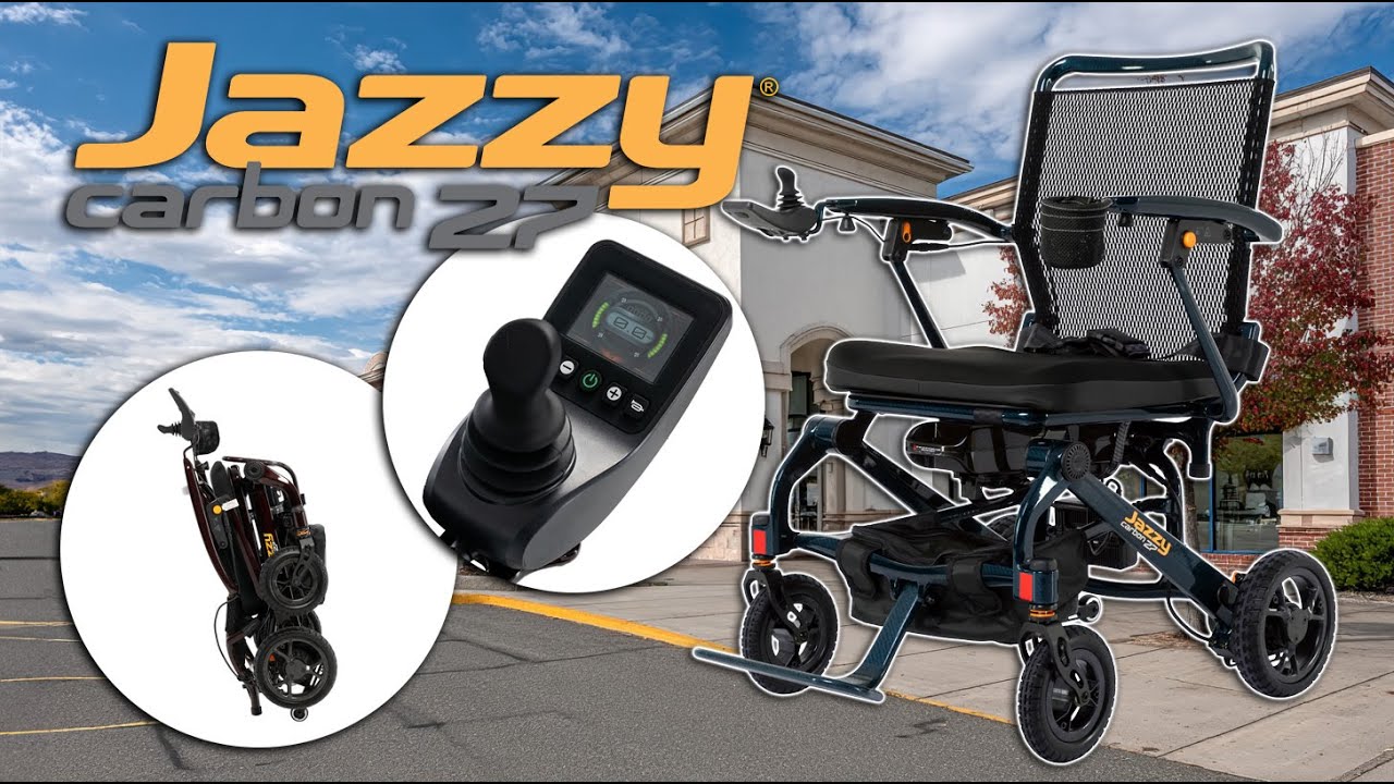 Jazzy® Carbon 27 | Next-Gen Lightweight Folding Power Wheelchair