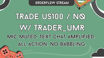 Trade NQ Live w/ trader_umr | Footprint, Heatmap & Audio alerts