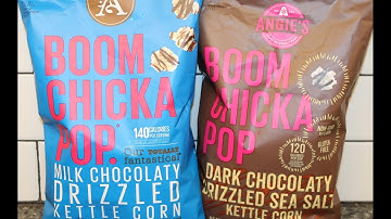 Angie’s BOOMCHICKAPOP: Milk Chocolatey & Dark Chocolatey Sea Salt Drizzled Kettle Corn Review