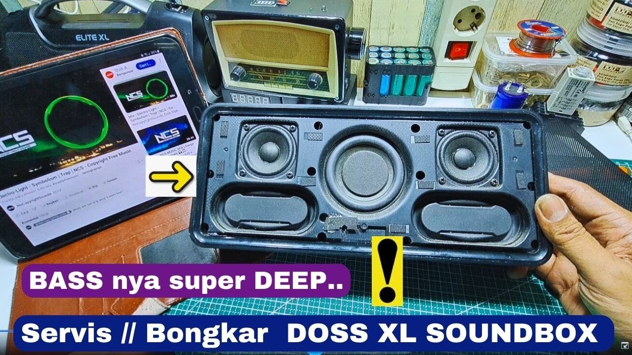 SPEAKER DOSS XL SOUNDBOX //cara servis doss xl