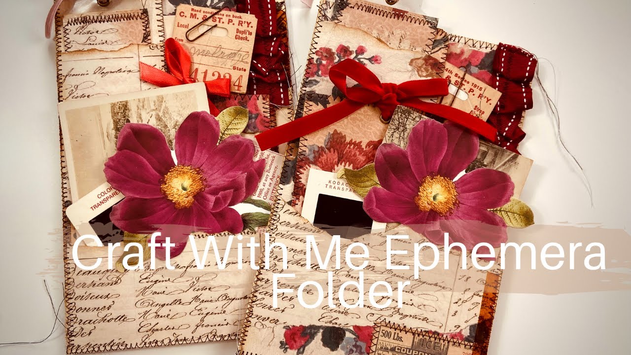 Craft With Me Ephemera Folder - YouTube
