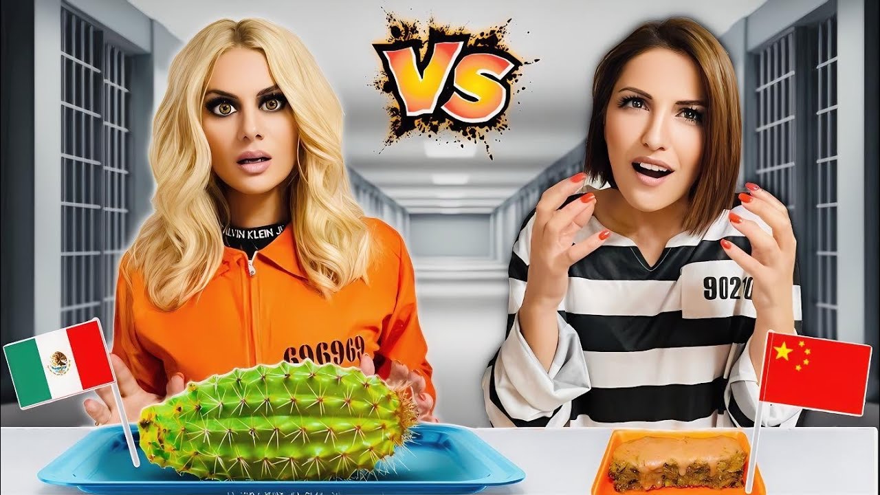 ΔΟΚΙΜΑΖΟΥΜΕ ΦΑΓΗΤΑ ΦΥΛΑΚΩΝ ΑΠΟ ΔΙΑΦΟΡΕΣ ΧΩΡΕΣ ! CHALLENGE KRISTINA EKOU