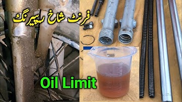 Honda CD 70 Front Shock Repairing And Oil Limit