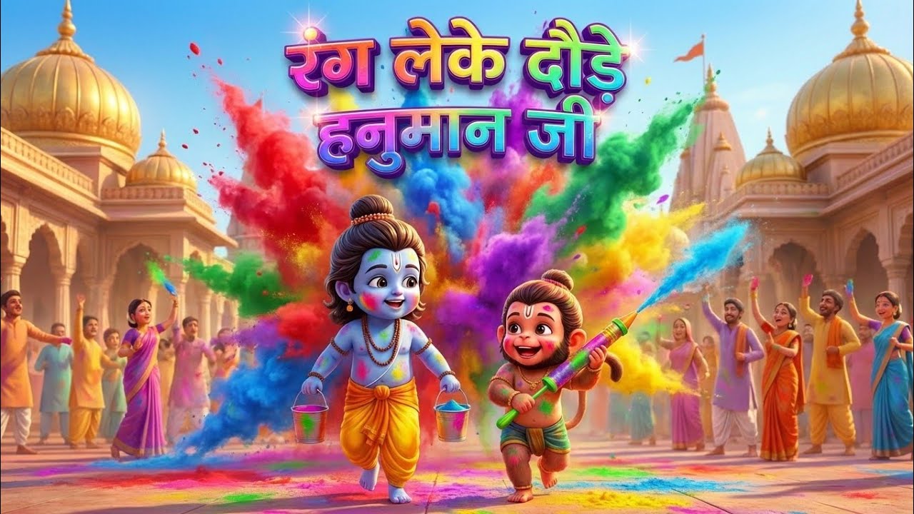 Holi Bhajan ~ Rang Leke Daude Hanuman Ji | Hanuman Ji Holi Bhajan 2026 | रंग लेके दौड़े हनुमान जी 