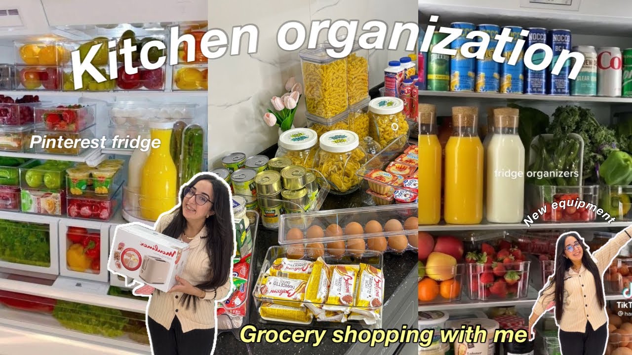 أخيرا رتبت كوزينتي الجديدة🥬 💓🛒و تقديت كلشي وقاديت  الثلاجة🥗 