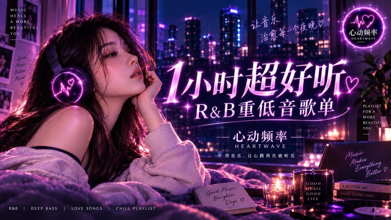 戴上耳机就回不去了 🎧｜1小时中文R&B重低音歌单｜心动・暧昧・遗憾・释怀