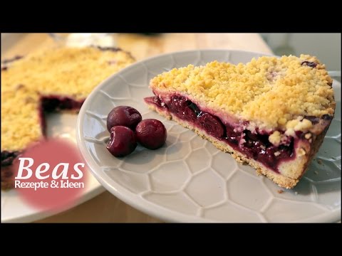 Kirschkuchen Rezept | Kuchen Mit Sauerkirschen Und Streusel Backen