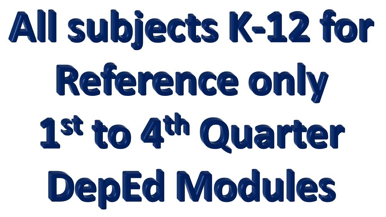First, Second, Third, Fourth Quarter 1st, 2nd, 3rd, 4th quarter DepEd ...