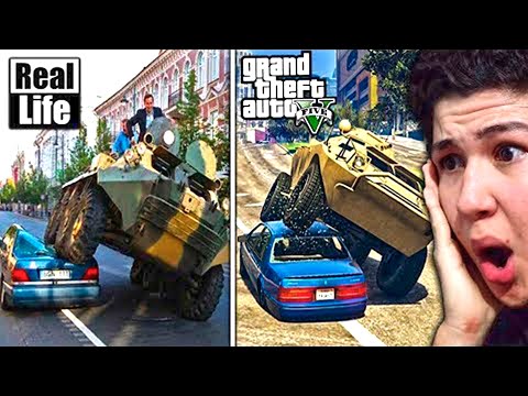 GTA 5 VS VIDA REAL!! #6 GRAND THEFT AUTO V - GTA V 