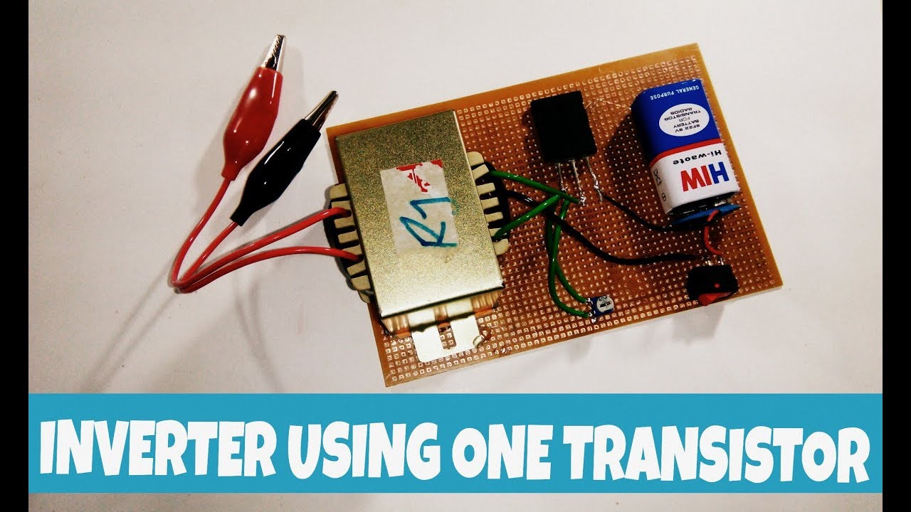 12v to 220v inverter using only one transistors TTC5200 transistor