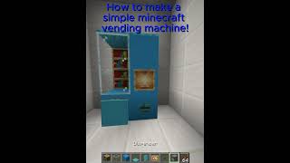 How to make a simple vending machine in minecraft# #minecraft #java #tutorial #simpe #5minute #cool