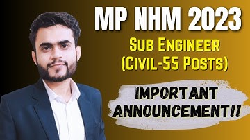 MP NHM SUB Engineer Test Series | MP NHM Sub Engineer Vacancy 2023 | NHM Sub Engineer Practice Set