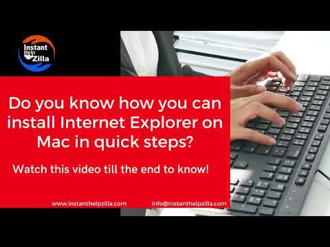 How to install Internet explorer in Mac?