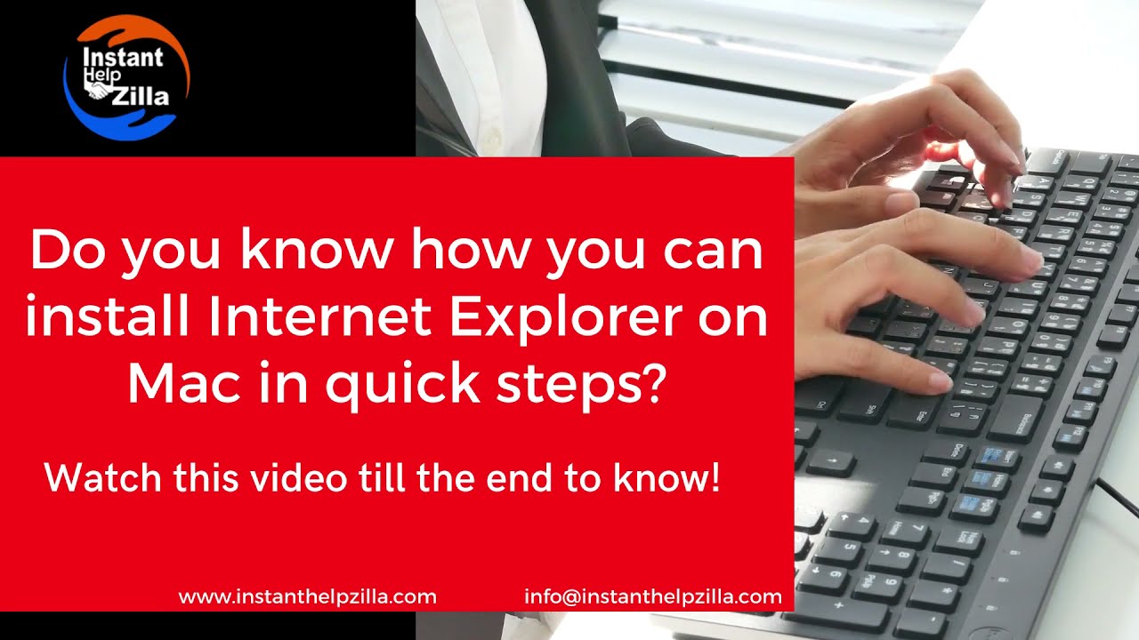 How to install Internet explorer in Mac?